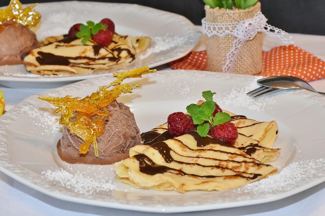 Pancakes au chocolat façon dessert gourmand