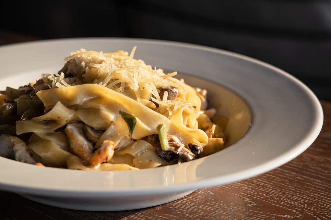 Pâtes au poulet et champignons