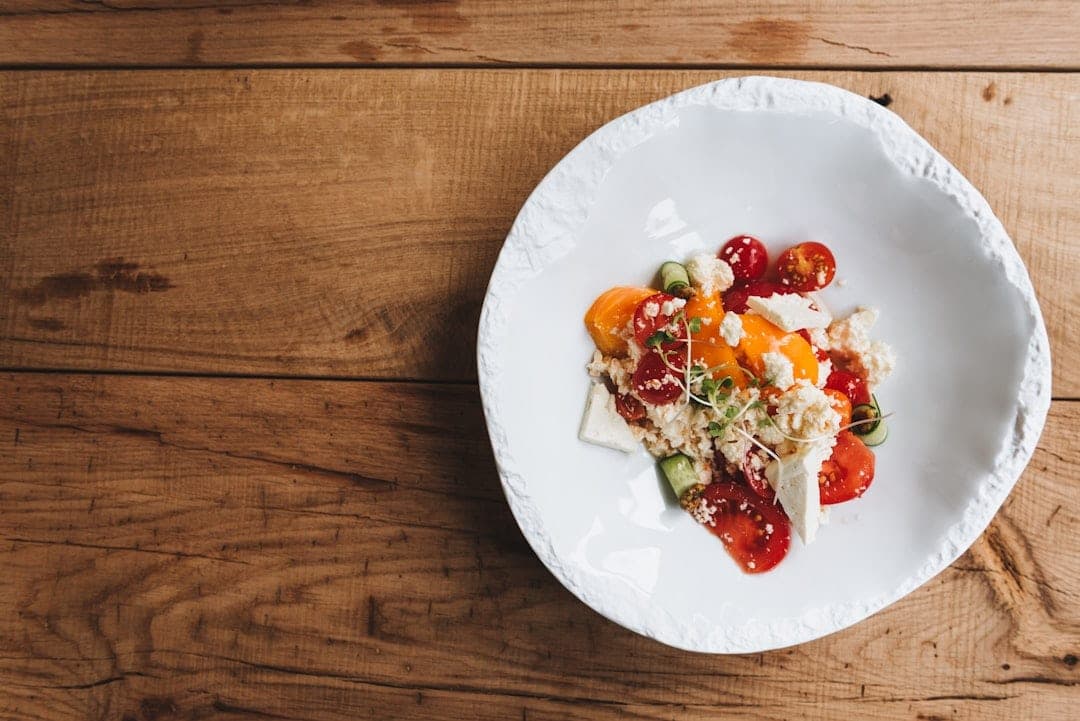 Salade de concombre, tomate et feta
