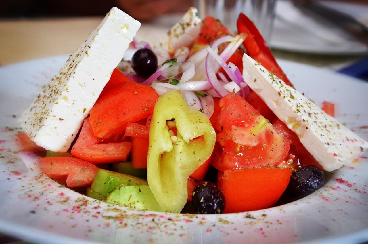 Salade grecque simple à la feta