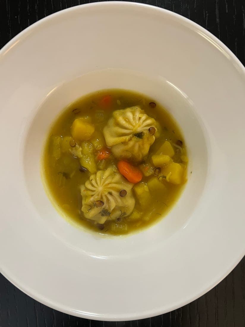 Soupe légumes boulettes de poulet