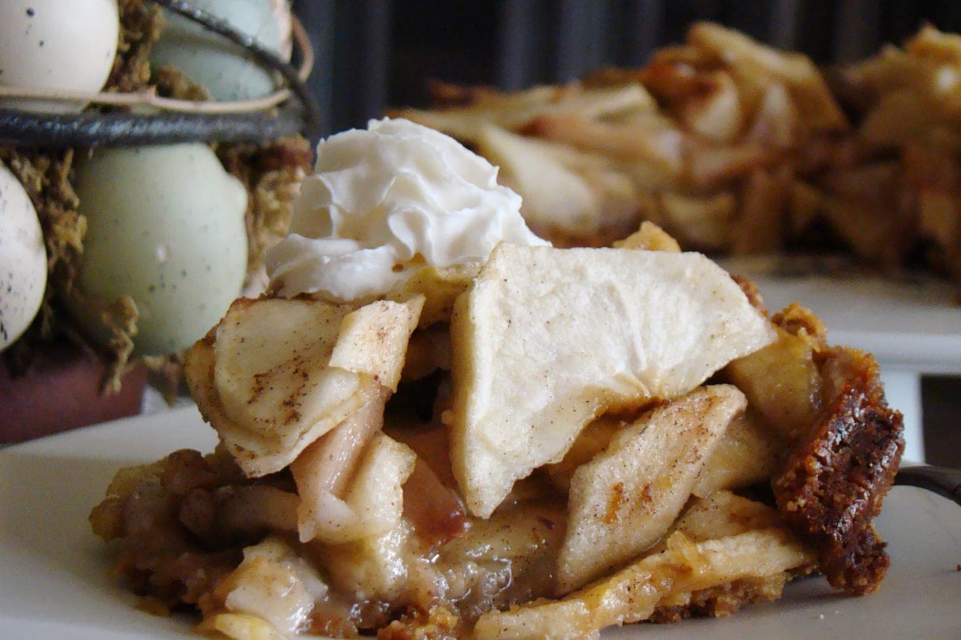Tarte poire-pomme à l’avoine et aux amandes