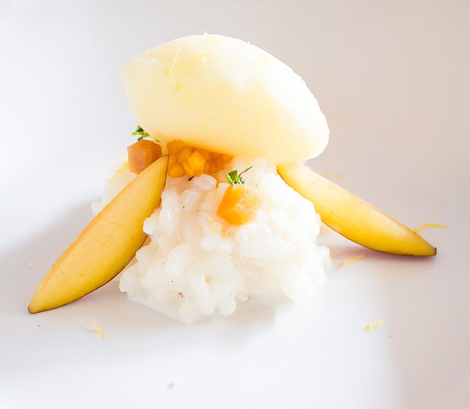 Riz au lait orange