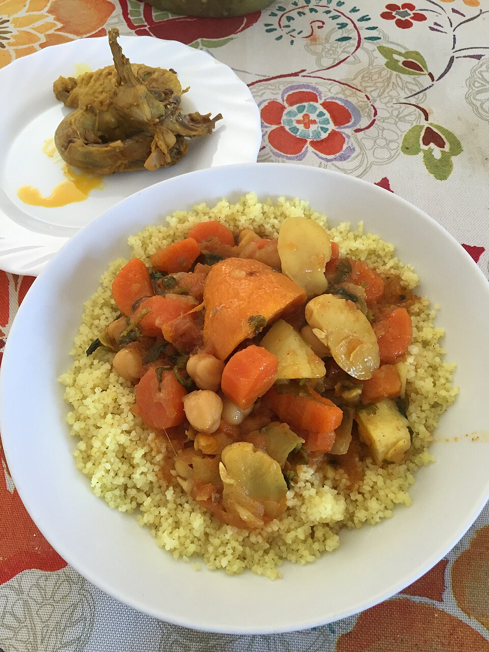 Semoule poulet courgette tomate