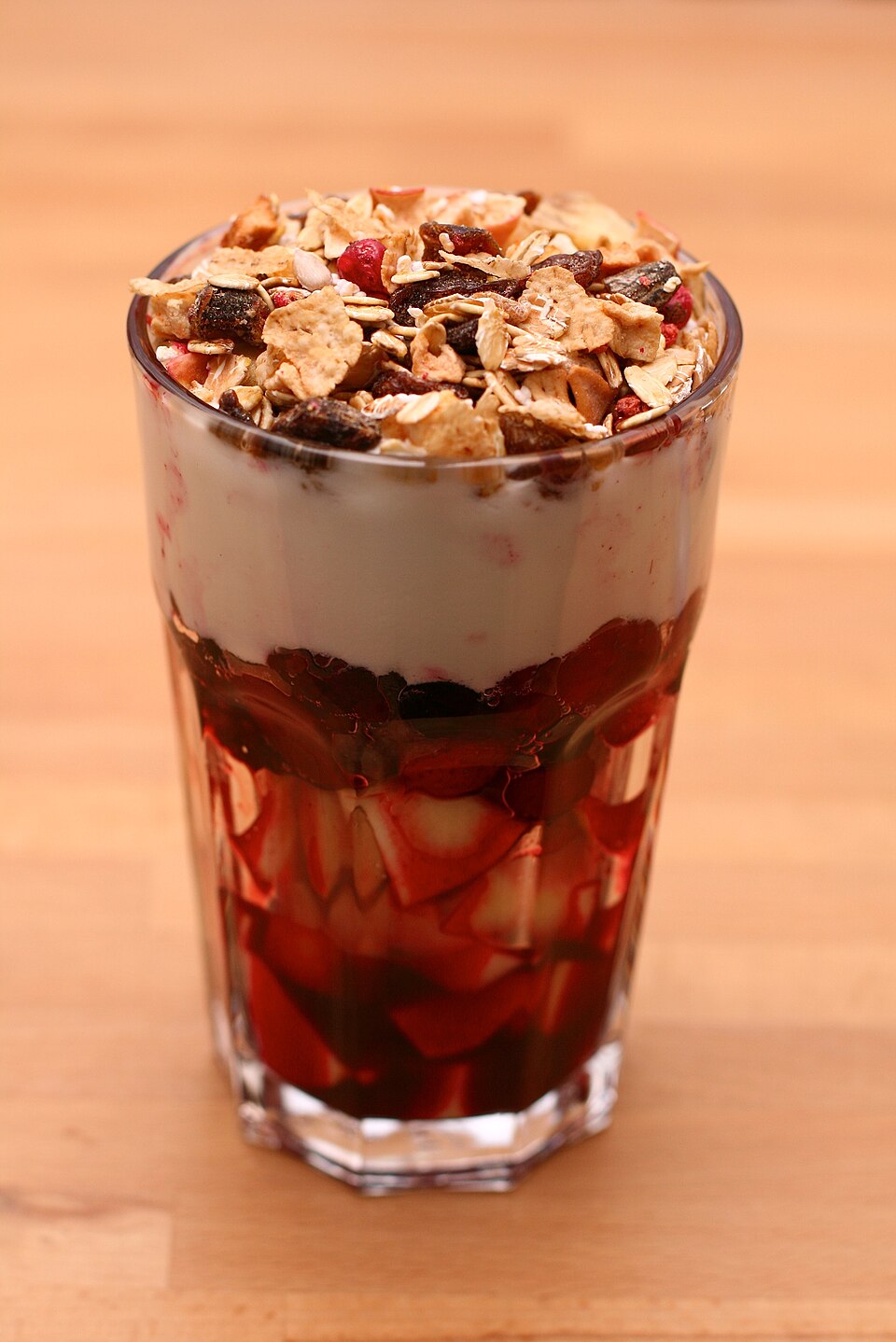 Verrines yaourt fruits rouges